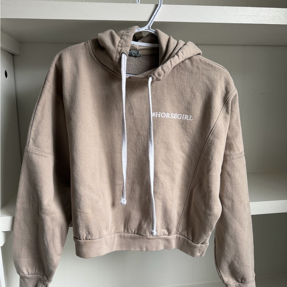 #Horsegirl RIDE crop Hoodie